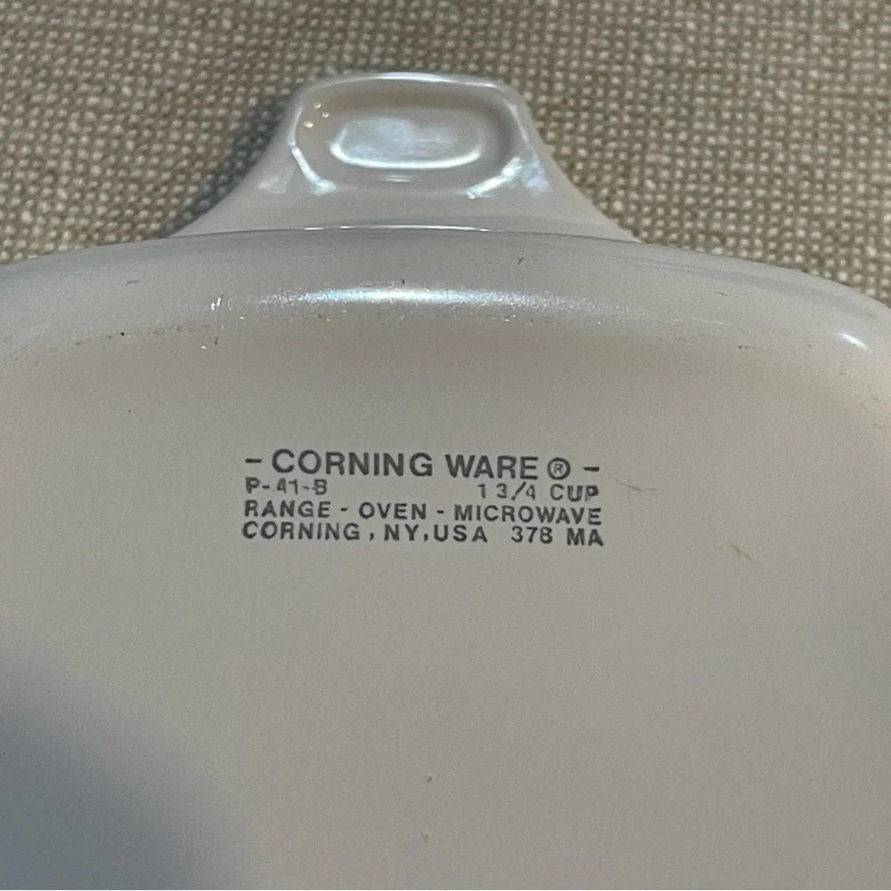 Corning Ware Spice of Life P-41-B Petite Pan Casserole Dishes Set of Four